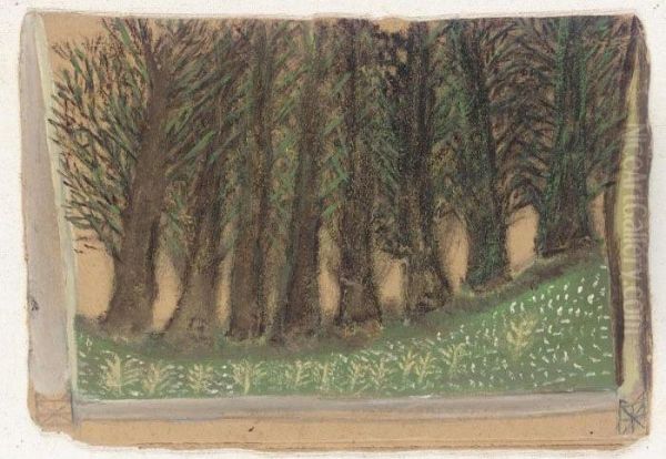 Trees Oil Painting by Alfred Wallis