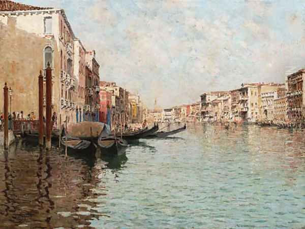 Venetian vista Oil Painting by Raffaele Tafuri