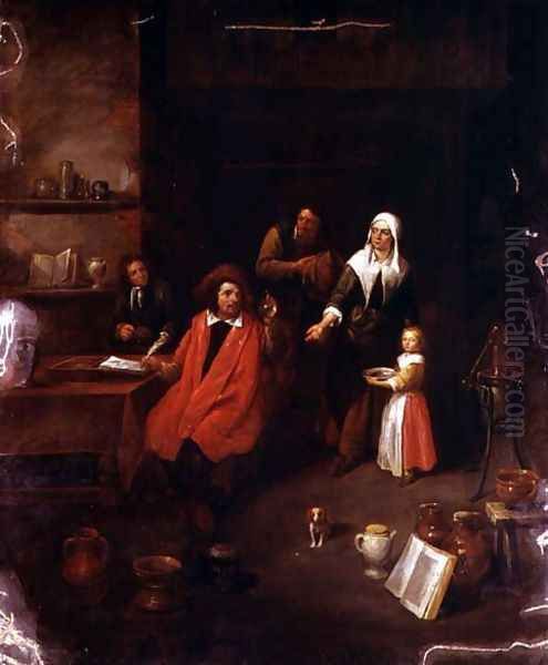 Visiting the Doctor Oil Painting by Gillis van Tilborgh