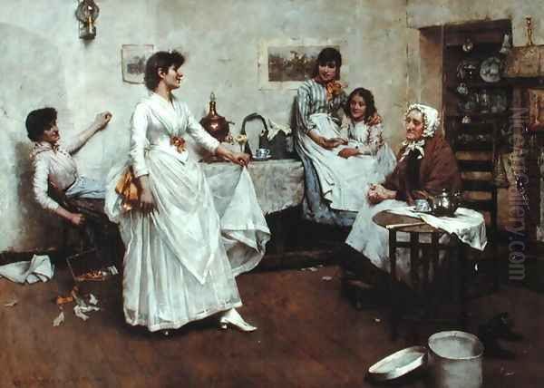 The Dress Rehearsal, 1828 Oil Painting by Albert Chevallier Tayler