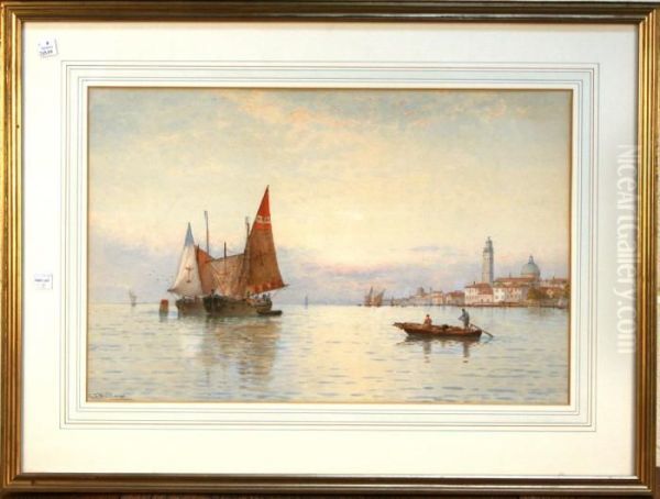 The Lagoon, Venice Oil Painting by George Stanfield Walters