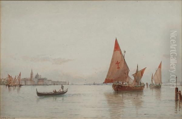 St. Groigio Maggiore, Venice Oil Painting by George Stanfield Walters