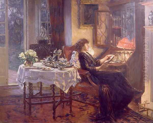 The Quiet Hour, 1913 Oil Painting by Albert Chevallier Tayler