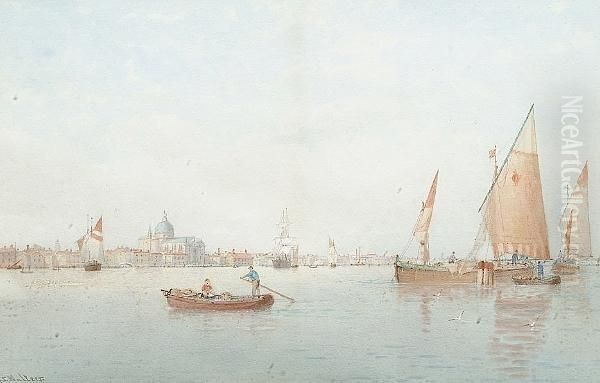 The Redentore On The Giudecca Oil Painting by George Stanfield Walters