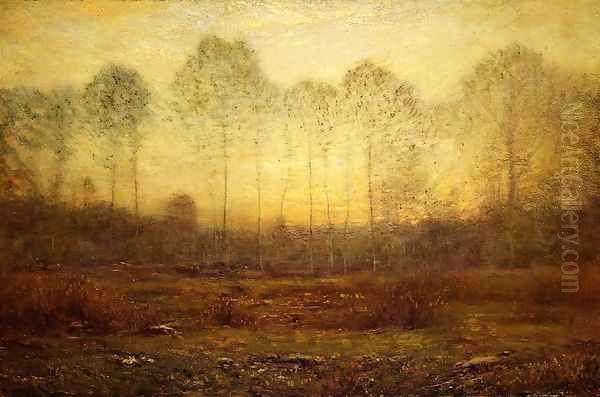 Evening Fog Oil Painting by Dwight William Tryon