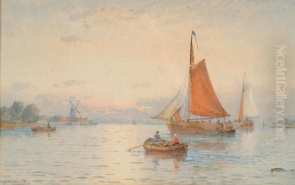 On The Noord, Holland Oil Painting by George Stanfield Walters