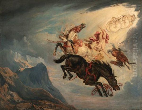 The Fall Of Phaeton Oil Painting by James Ward