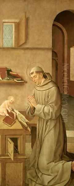 St Anthony of Padua Oil Painting by Carlos Taborda Vlame Frey