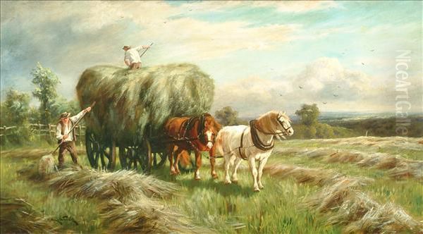 The Hay Cart Oil Painting by Arthur Wardle