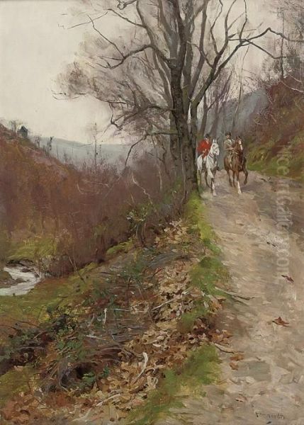 Trotting To The Meet by Arthur Wardle