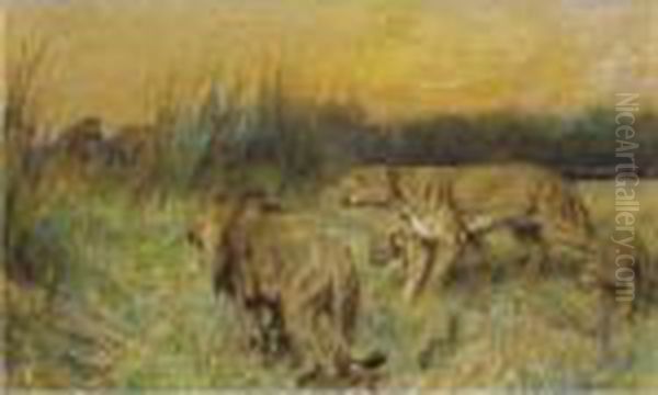 The Rival Pride Oil Painting by Arthur Wardle