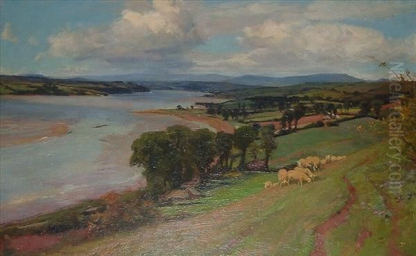 View Of A Riverestuary Oil Painting by Arthur Wardle