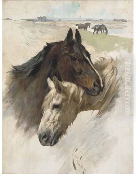 Friends Oil Painting by Arthur Wardle