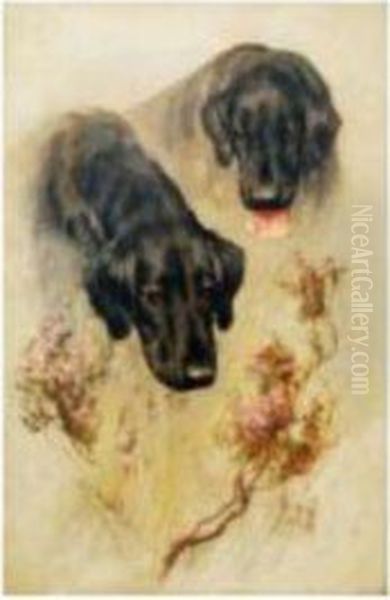 Labradors Oil Painting by Arthur Wardle