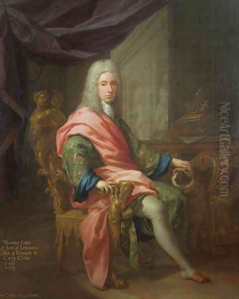 Thomas Coke b.1698 1st Earl of Leicester of the First Creation Oil Painting by Francesco Trevisani