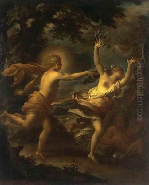 Apollo and Daphne Oil Painting by Francesco Trevisani