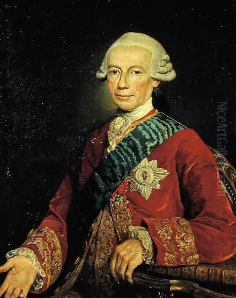 Count Claude-Louis-Robert de Saint-Germain 1707-78 1777 Oil Painting by Jean Joseph Taillasson