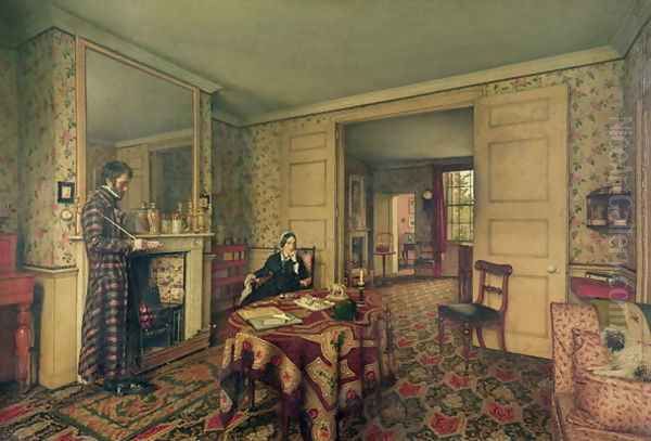 A Chelsea Interior, 1857 Oil Painting by Robert Scott Tait