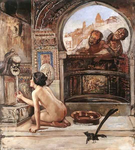 Susanna and the Elders Oil Painting by Gyula Tornai