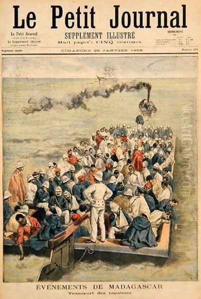 Events in Madagascar The Repatriation of French troops, illustration from Le Petit Journal, 20th January 1896 Oil Painting by Oswaldo Tofani