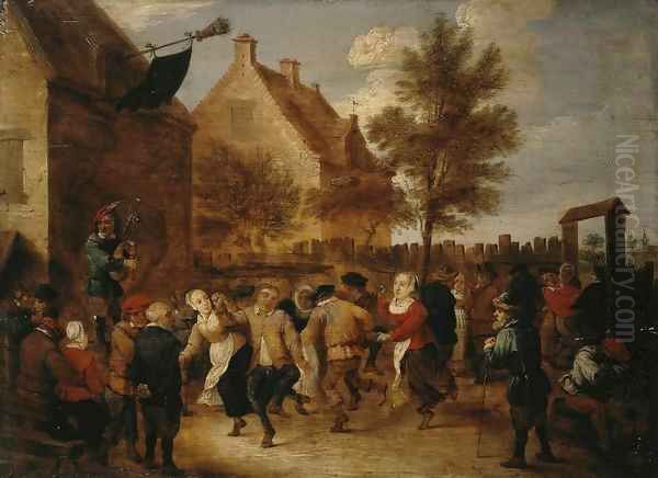 Rural Feast Oil Painting by Abraham Teniers