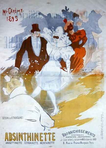 Advertisement for Absinthinette, 1895 Oil Painting by Emile Tabouret