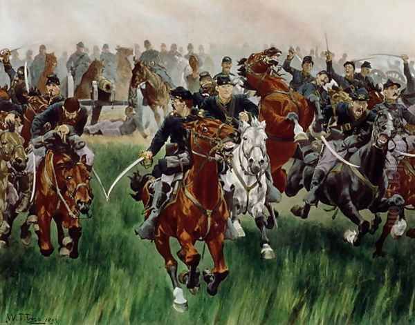 The Cavalry, 1895 Oil Painting by W.T. Trego