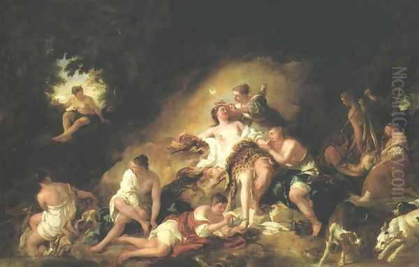 Diana at Rest Oil Painting by Jean Francois de Troy