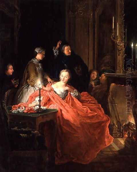 Apres le Bal, 1735 Oil Painting by Jean Francois de Troy