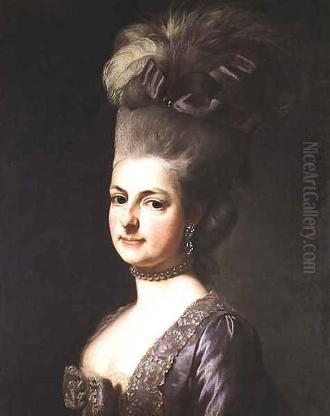 Maria Christana, Arch Duchess of Austria, 1730 Oil Painting by Jean Francois de Troy