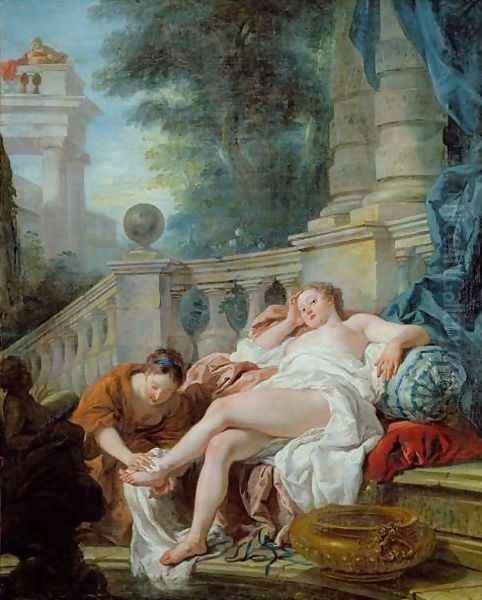 The Bath of Bethsheba, 1727 Oil Painting by Jean Francois de Troy