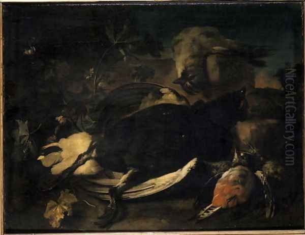 Dead fowl Oil Painting by Franz Werner von Tamm