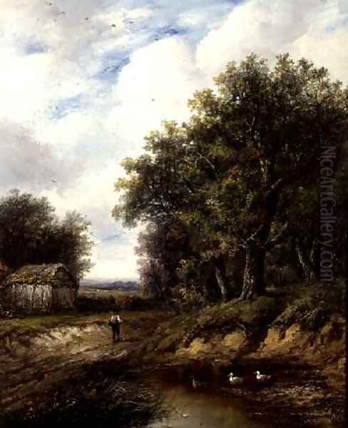 The Path by the Pond Oil Painting by Joseph Thors