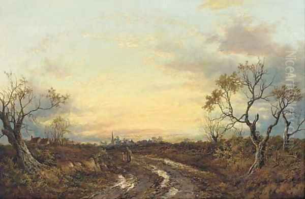 Evening, after the storm, West Uxbridge Oil Painting by Joseph Thors