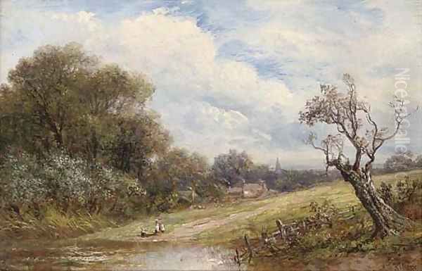 A summer's day Oil Painting by Joseph Thors