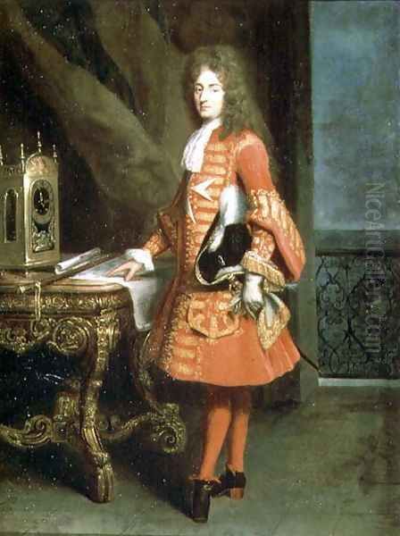 Portrait of a Cavalier, 1700 Oil Painting by Robert Tournieres