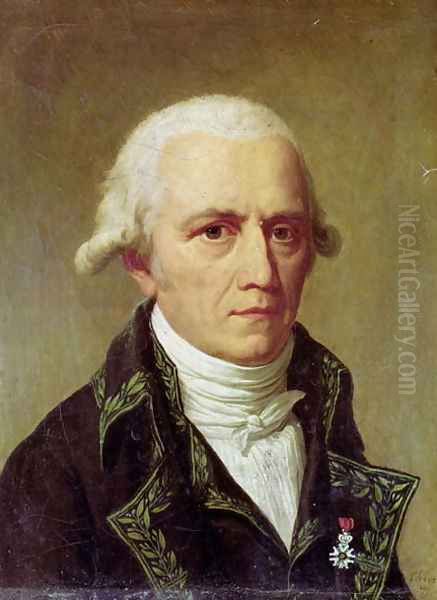 Portrait of Jean-Baptiste de Monet 1744-1829 Chevalier de Lamarck, 1802-03 Oil Painting by Charles Thevenin