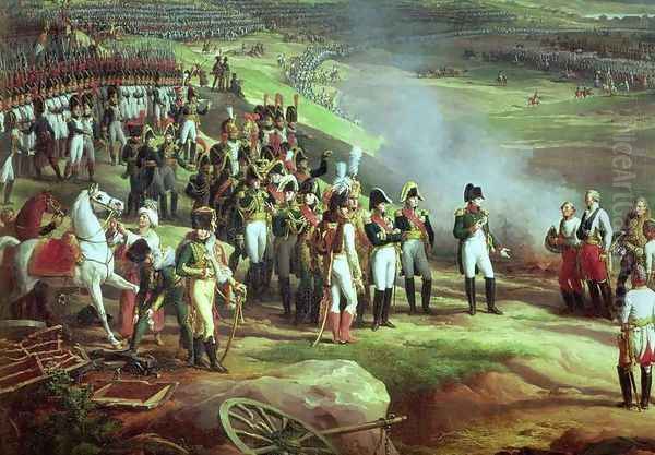 The Surrender of Ulm, 20th October 1805, detail of Napoleon, 1815 Oil Painting by Charles Thevenin