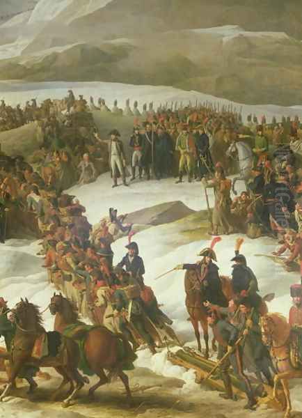 The French Army Crossing the St. Bernard Pass, 20th May 1800, 1806 Oil Painting by Charles Thevenin