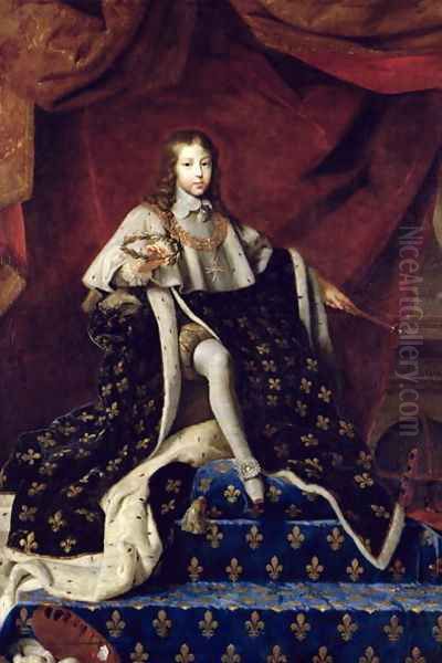 Portrait of Louis XIV 1638-1715 aged 10, 1648 Oil Painting by Henri Testelin