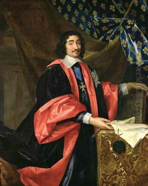 Pierre Seguier 1588-1672 Chancellor of France, c.1668 Oil Painting by Henri Testelin