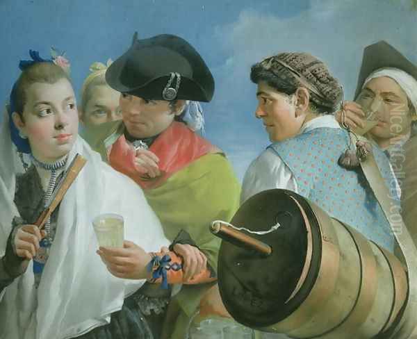 The Lemonade Seller Oil Painting by Lorenzo Tiepolo