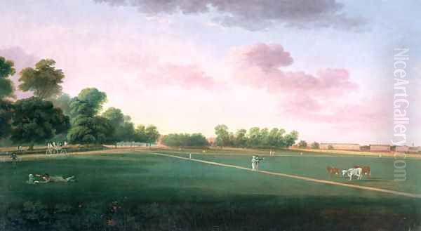 A View of Hyde Park Oil Painting by Daniel Turner