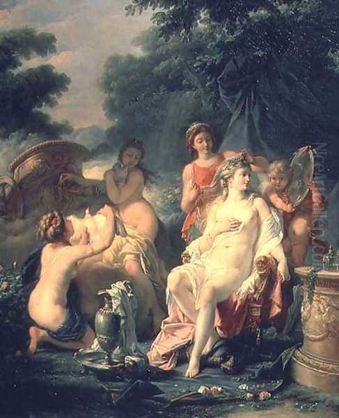 Venus at her Toilet, 1760 Oil Painting by Hugues Taraval