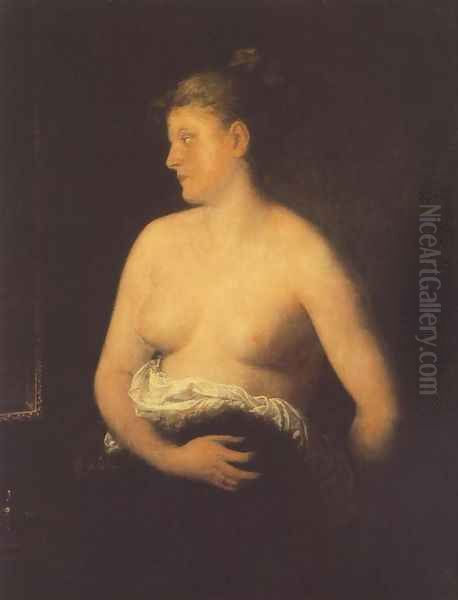 Nude 1873 Oil Painting by Mor Than