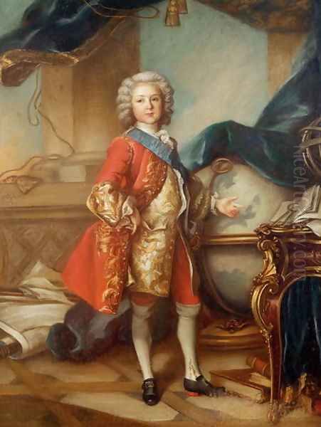 Dauphin Charles-Louis 1729-65 of France Oil Painting by Louis Tocque