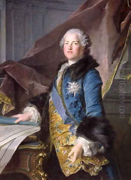 Abel Francois Poisson 1727-81 Marquis de Marigny, 1755 Oil Painting by Louis Tocque