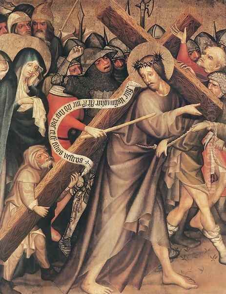 Christ Carrying the Cross 1427 Oil Painting by Master Thomas de Coloswar