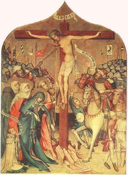 Crucifixion 1427 Oil Painting by Master Thomas de Coloswar