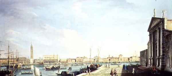 The Bacino di San Marco, with the Doges Palace and the Riva degli Schiavoni Oil Painting by Francesco Tironi